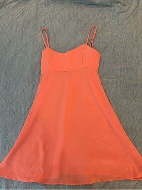 Altar'd State Coral Mini Slip Dress with Adjustable Straps